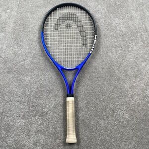 Head Ti Conquest Nano Titanium Tennis Racquet Blue Black 4 3/8 Grip with Case
